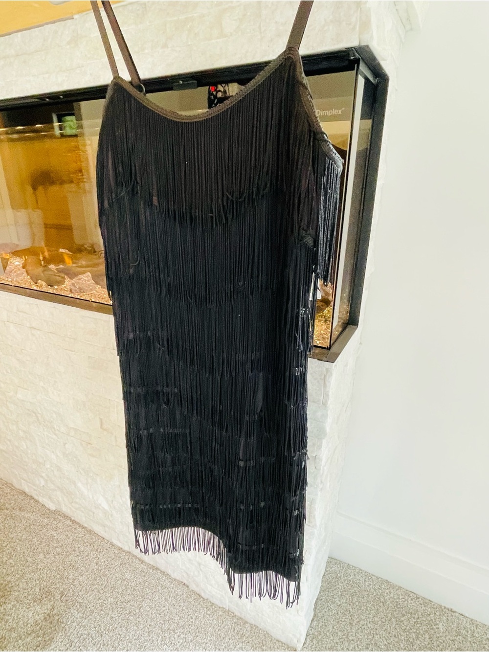 Windsor Black Fringe Mini Dress